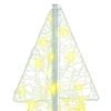 vidaXL Sapin de No&euml;l avec 100 LED Blanc chaud 120 cm Acrylique