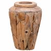 vidaXL Vase de décoration 40 x 60 cm Bois de teck solide