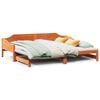 vidaXL Lit de jour et lit gigogne sans matelas 80x200 cm bois massif