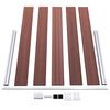 vidaXL Cl&ocirc;ture de jardin WPC 699x106 cm Marron