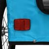vidaXL Remorque de vélo pour animaux de compagnie bleu