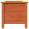 vidaXL Cache-pot de jardin Brun cire 40 x 40 x 39 cm Pin massif