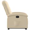 vidaXL Fauteuil inclinable Cr&egrave;me Tissu