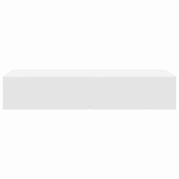 vidaXL &Eacute;tag&egrave;re murale avec tiroirs blanc 100x36x19cm bois d'ing&eacute;nierie