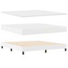 vidaXL Lit &agrave; ressorts avec matelas Blanc 180 x 200 cm Simili cuir