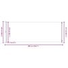 vidaXL Auvent latéral rétractable de patio 220x600 cm Noir