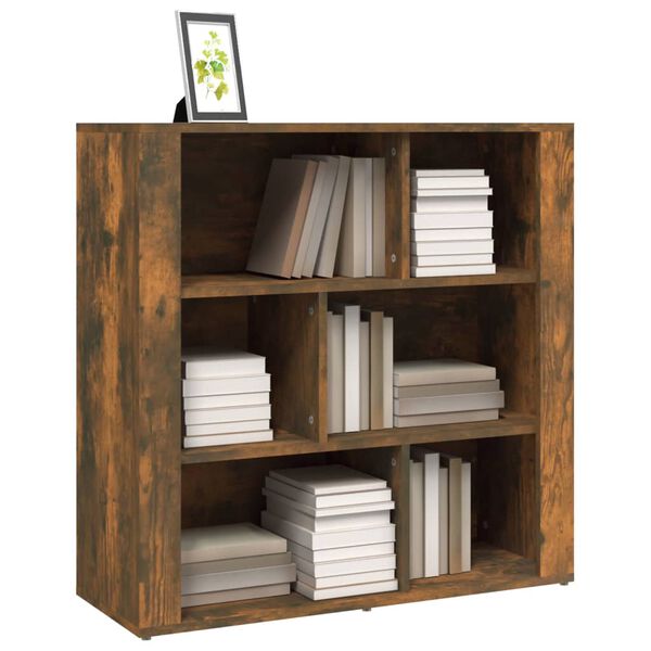 vidaXL Buffet Chêne fumé 80x30x80 cm Bois d'ingénierie