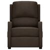 vidaXL Fauteuil électrique de massage Marron foncé Tissu
