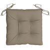 vidaXL Coussins de chaise lot de 6 taupe 40x40x7 cm tissu oxford