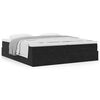 VidaXL Cadre de lit ottoman avec matelas noir 200x200cm velours