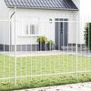 vidaXL Cl&ocirc;ture de jardin 9 pcs Blanc 15,3 x 1,5 m