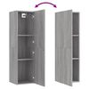 vidaXL Meubles TV muraux 2 pcs Sonoma gris 30,5x30x110 cm