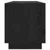 vidaXL Meuble TV Noir 140x35x40 cm Bois de pin massif