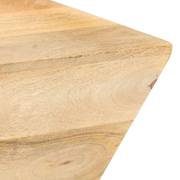 vidaXL Table basse en forme de V 66x66x30 cm Bois de manguier massif