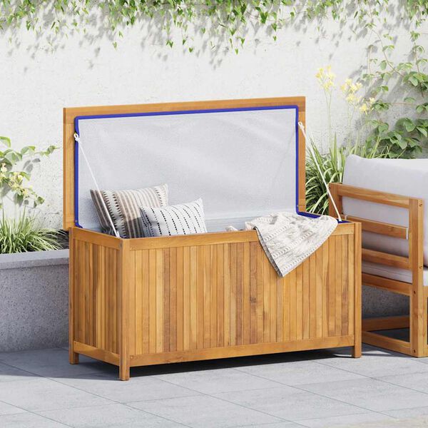 vidaXL Bo&icirc;te de jardin 114x50x58 cm Bois massif de teck