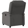 vidaXL Fauteuil inclinable gris cuir v&eacute;ritable