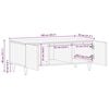 vidaXL Table basse Marron Clair 100 x 54 x 40 cm Bois d'acacia massif