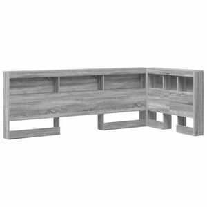vidaXL Tête de lit de rangement Sonoma gris 80 cm Bois d'ingénierie