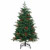vidaXL Sapin de No&euml;l artificiel Vert 150 cm PVC, m&eacute;tal et plastique