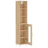 vidaXL Buffet haut Chêne sonoma 34,5x34x180 cm Bois d'ingénierie
