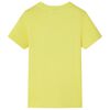 T-shirt pour enfants avec manches courtes jaune 104