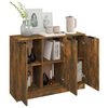 vidaXL Buffet Chêne fumé 90,5x30x70 cm Bois d'ingénierie