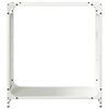vidaXL Portant de bois chauffage blanc 60x28x65 cm