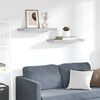 vidaXL &Eacute;tag&egrave;res murales flottantes 2 pcs gris b&eacute;ton 60x23,5x3,8 cm MDF