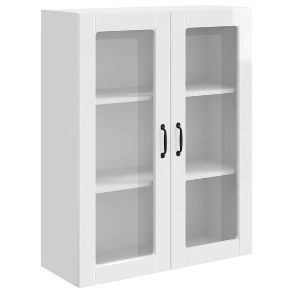 vidaXL Armoire de cuisine Kalmar Blanc brillant 80 x 31 x 100 cm