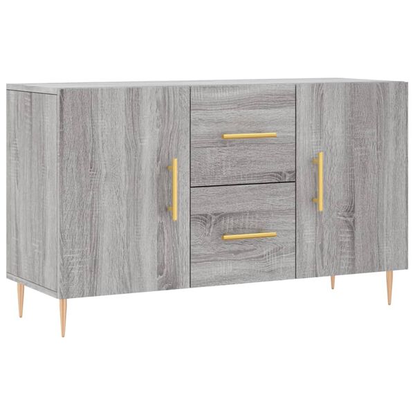 vidaXL Buffet sonoma gris 100x36x60 cm bois d'ing&eacute;nierie