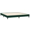 vidaXL Sommier &agrave; lattes de lit et matelas vert fonc&eacute; 200x210cm velours