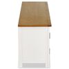 vidaXL Meuble TV 120x35x48 cm Bois de chêne massif