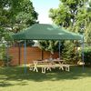 vidaXL Tente de r&eacute;ception pliable escamotable vert 440x292x315 cm