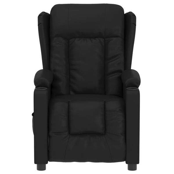vidaXL Fauteuil inclinable électrique Noir Similicuir