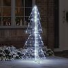 vidaXL Sapin de Noël avec 160 LED Blanc Froid 150 cm Acrylique