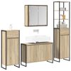 vidaXL Ensemble de mobilier de salle de bain avec tiroir Ch&ecirc;ne Sonoma