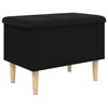 vidaXL Banc de rangement noir 62x42x46 cm bois d'ingénierie