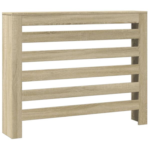 vidaXL Cache-radiateur chêne sonoma 104x20x82 cm bois d'ingénierie