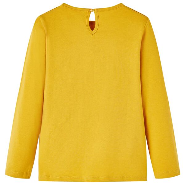 T-shirt enfants &agrave; manches longues ocre 128