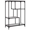 vidaXL Biblioth&egrave;que sonoma gris 81x36x115cm bois d'ing&eacute;nierie et acier