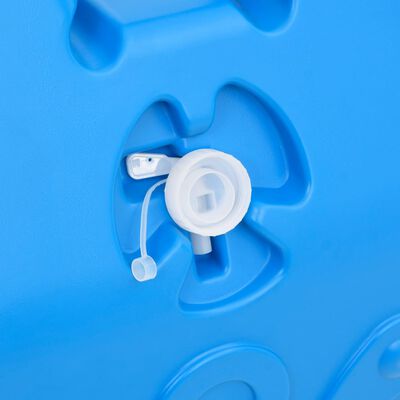 vidaXL Réservoir d'eau à roulettes pour le camping 25 L bleu