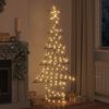vidaXL Sapin de No&euml;l avec 240 LED Blanc chaud 180 cm Rotin