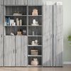 vidaXL Buffet haut sonoma gris 45x41x185 cm bois d'ing&eacute;nierie