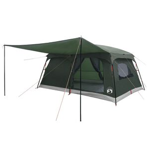 vidaXL Tente familiale avec toit Vert arm&eacute;e 500 x 400 x 230 cm