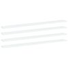 vidaXL Panneaux de biblioth&egrave;que 4 pcs Blanc 100x10x1,5 cm Agglom&eacute;r&eacute;
