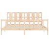 vidaXL Cadre de lit sans matelas 200x200 cm bois massif de pin