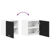 vidaXL Armoire suspendue 2 pcs Ch&ecirc;ne noir et Blanc 40 x 31 x 40 cm