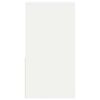 vidaXL Tables de chevet avec tiroir 2 pcs blanc 35x34x66,5 cm