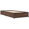 vidaXL Cadre de lit sans matelas ch&ecirc;ne marron 75x190 cm