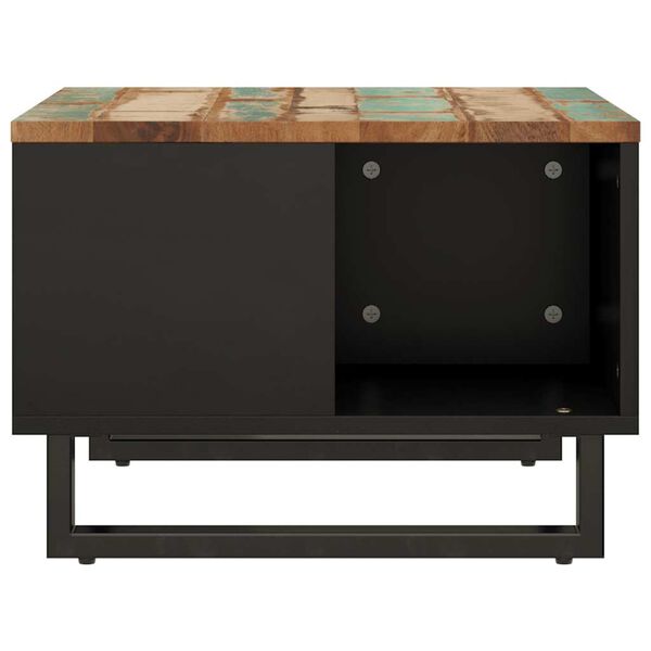 vidaXL Table basse 60x50x35 cm bois de r&eacute;cup&eacute;ration massif